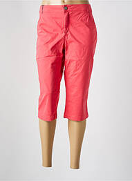 Pantacourt coupe droite rose SYM femme