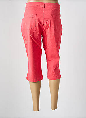 Pantacourt coupe droite rose SYM femme