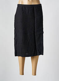 Jupe mi-longue coupe droite noir SYM femme