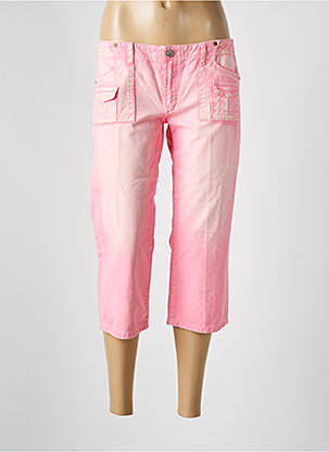 Pantacourt coupe droite rose NIKITA femme