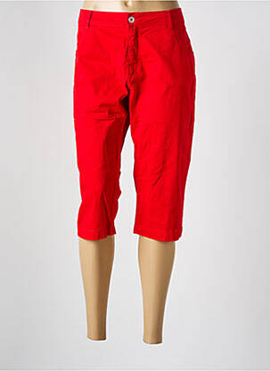 Pantacourt poches rouge SYM femme