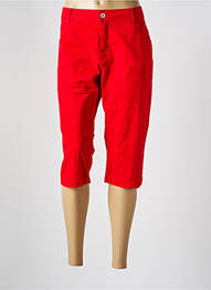 Pantacourt poches rouge SYM femme