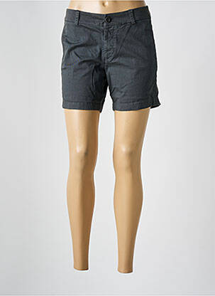 Short fermeture zippée sous rabat boutonné gris LOCAL femme