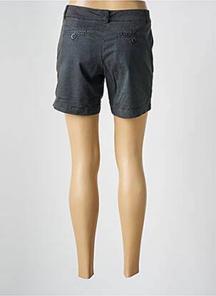 Short fermeture zippée sous rabat boutonné gris LOCAL femme