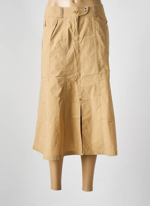 Jupe mi-longue beige DIANA GALLESI pour femme