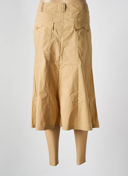 Jupe mi-longue beige DIANA GALLESI pour femme