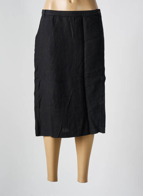 Jupe mi-longue noir SYM pour femme