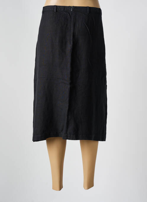 Jupe mi-longue noir SYM pour femme