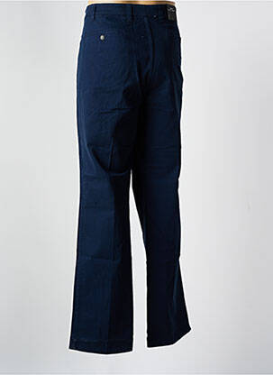 Pantalon chino fermeture zippée sous rabat avec crochet taille normale bleu MISE AU GREEN homme
