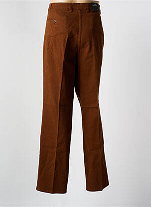 Pantalon chino fermeture zippée sous rabat avec crochet taille normale marron MISE AU GREEN homme
