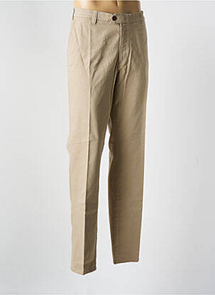Pantalon chino fermeture zippée sous rabat avec crochet taille normale beige MISE AU GREEN homme