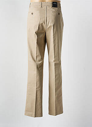 Pantalon chino fermeture zippée sous rabat avec crochet taille normale beige MISE AU GREEN homme