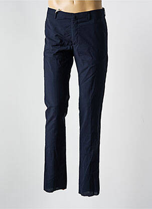 Pantalon chino fermeture zippée sous rabat avec crochet taille normale bleu JAQK homme