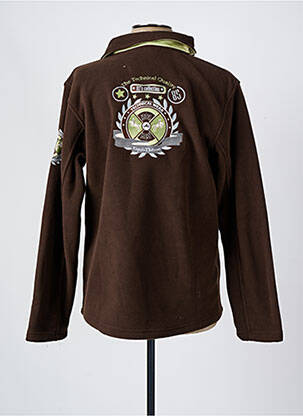 Sweat-shirt stretch manches longues marron EQUI-THEME homme