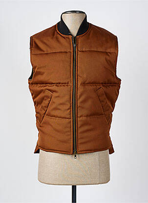 Doudoune finition intérieure doublure satiné sans capuche marron TACCHINO homme