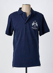Polo bleu FLAGS & CUP pour homme seconde vue
