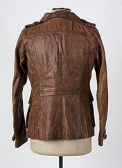 Veste en cuir marron OAKWOOD pour homme seconde vue