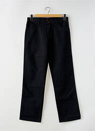 Pantalon droit fermeture zippée sous rabat boutonné taille normale noir ROBERTO CAVALLI femme