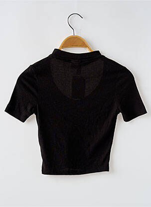 Top stretch manches courtes noir H&M femme