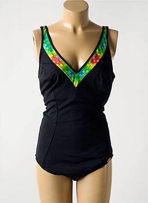 Maillot de bain 1 pièce imprimé fantaisie noir SUNFLAIR femme