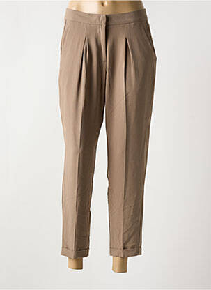 Pantalon 7/8 fermeture zippée sous rabat avec crochet taille basse vert SILVIAN HEACH femme