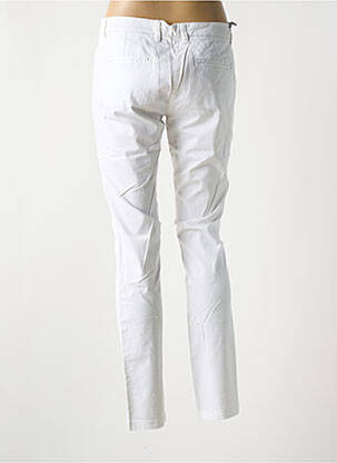Pantalon slim tissage popeline taille normale blanc TREZ femme