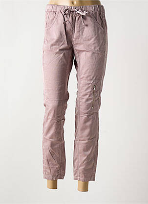Pantalon 7/8 taille élastique taille normale violet DEHA femme
