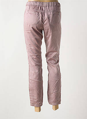 Pantalon 7/8 tissage popeline taille normale violet DEHA femme