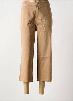 Pantalon 7/8 stretch taille normale marron LA FIANCEE DU MEKONG femme