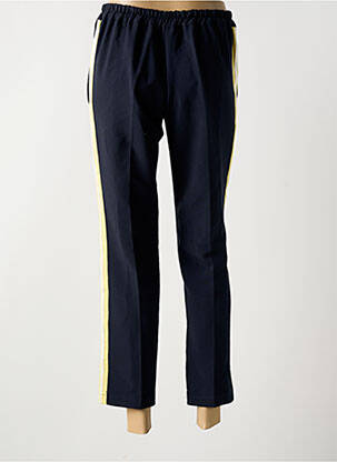 Pantalon slim taille élastique taille normale bleu NEW LILY femme