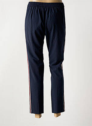 Pantalon chino broderie galons latéraux taille normale bleu GRACE & MILA femme