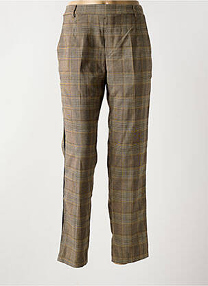 Pantalon droit stretch taille normale marron GRACE & MILA femme