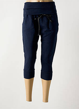 Pantacourt taille élastique bleu PHISIQUE DU ROLE femme