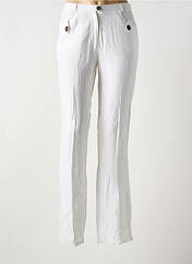 Pantalon droit blanc CHRISTIAN MARRY pour femme seconde vue