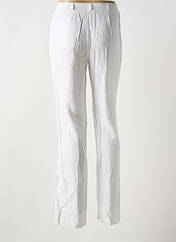 Pantalon droit blanc CHRISTIAN MARRY pour femme seconde vue