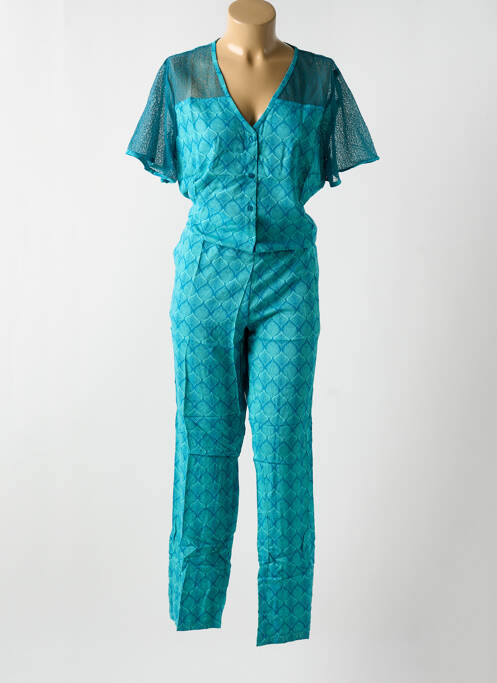 Combi-pantalon bleu LA FIANCEE DU MEKONG pour femme