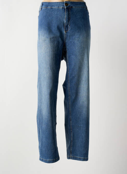 Jeans coupe droite bleu QUÉ pour femme