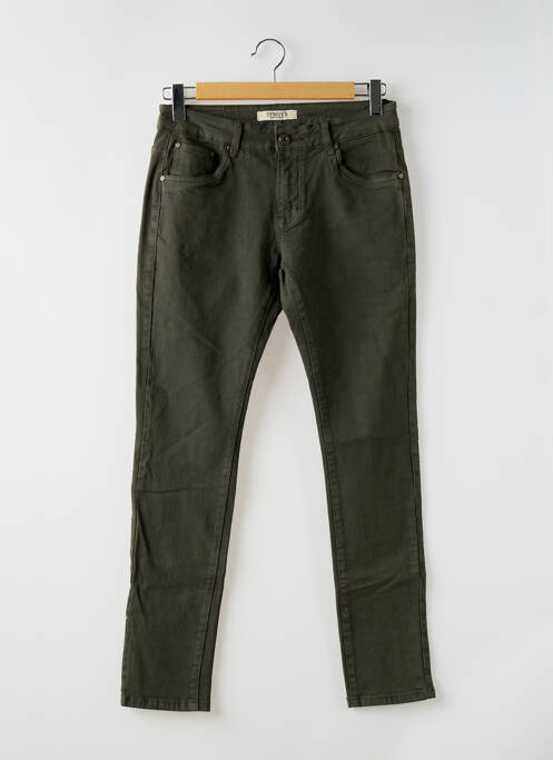 Jeans coupe slim vert TFBOYS pour homme