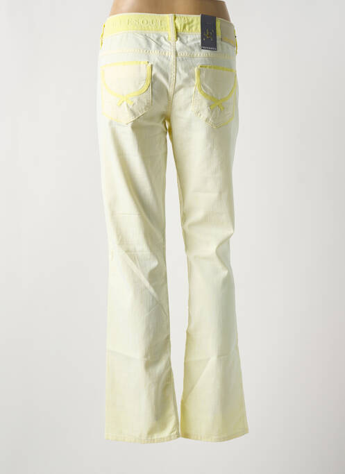 Pantalon droit jaune FREESOUL pour femme