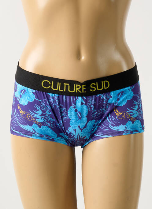 Shorty violet CULTURE SUD pour femme