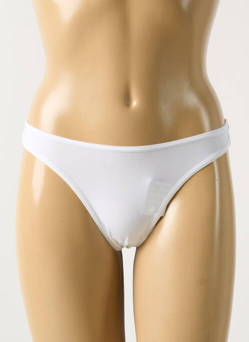 Tanga blanc IMPOSÉ pour femme