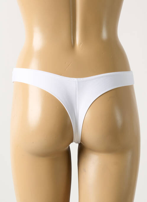 Tanga blanc IMPOSÉ pour femme
