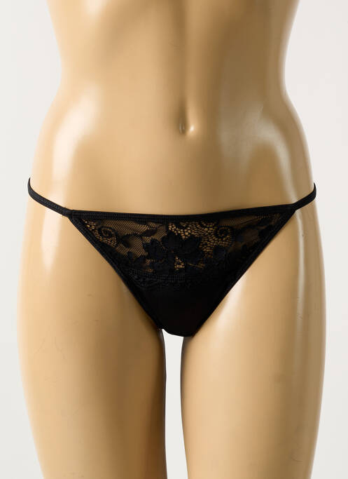 Tanga noir STINVO pour femme