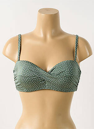 Haut de maillot de bain stretch haut triangles vert H&M femme
