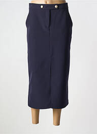 Jupe longue coupe droite bleu CHARMING GIRL femme