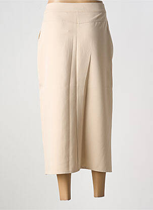 Jupe longue coupe droite beige CHARMING GIRL femme