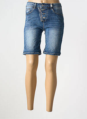 Bermuda taille normale taille normale bleu MELLY & CO femme
