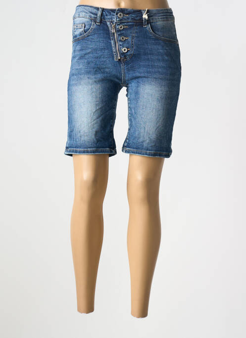 Bermuda taille normale taille normale bleu MELLY & CO femme