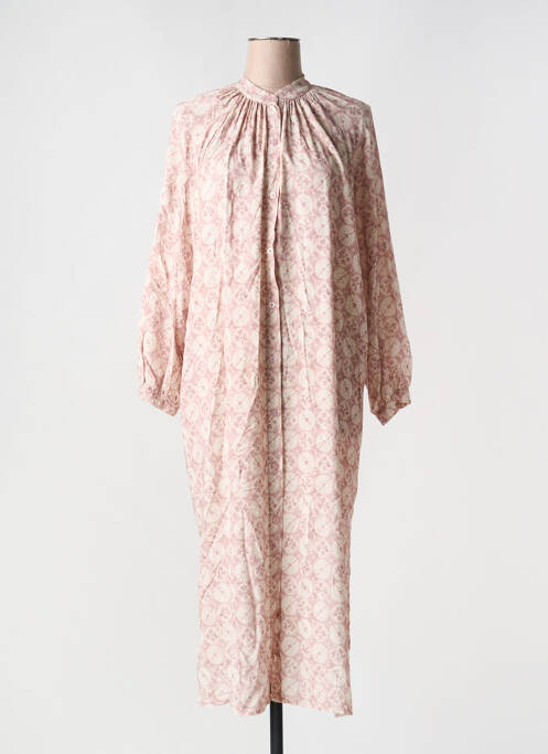 Robe mi-longue rose INTUITION femme