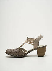 Sandales/Nu pieds marron RIEKER pour femme seconde vue